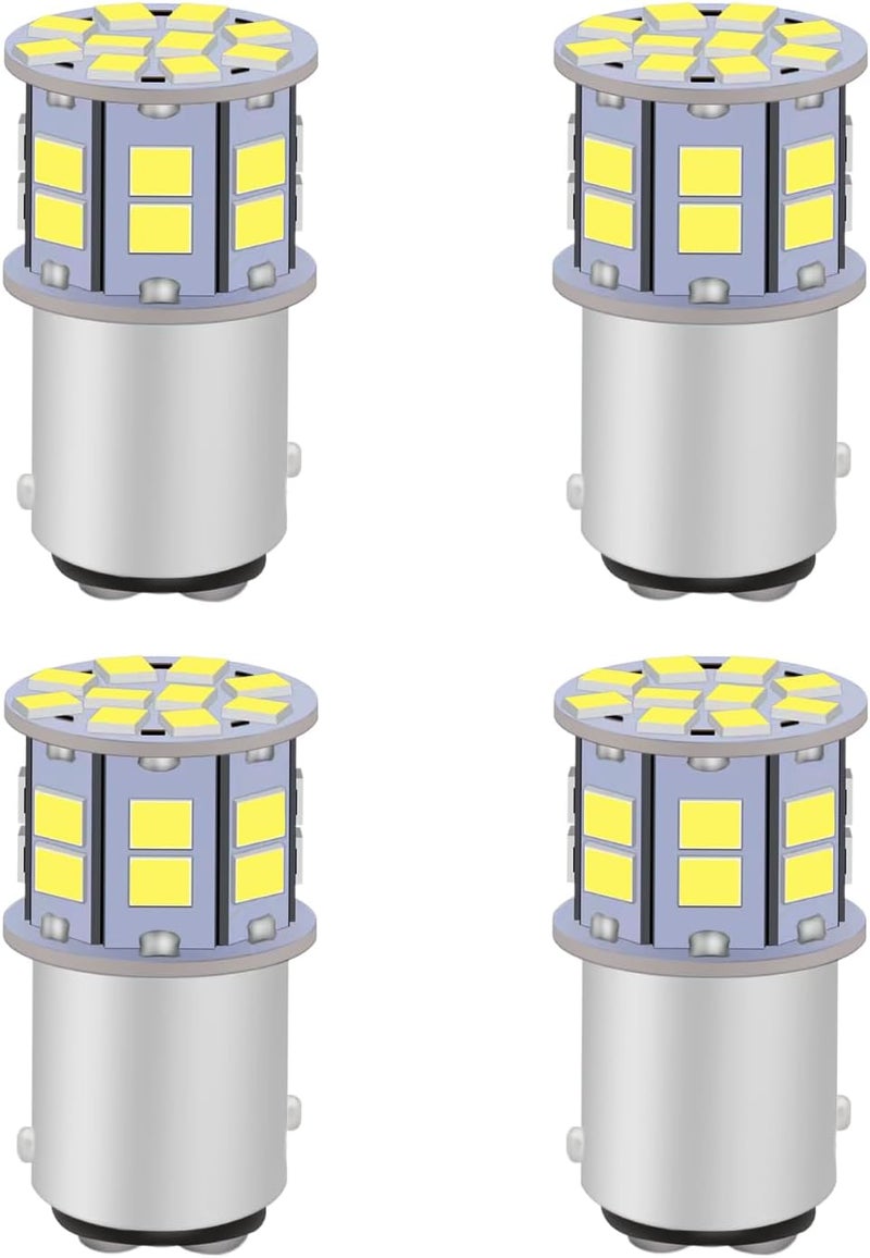 LEDYOTRY 1157 LED Bulb White, Super Bright 2057 2357 7528 BAY15D LED Bulbs for Backup Reverse Lights, Brake Tail Lights, Parking Daytime Running Lights (Pack of 4) - Image 1